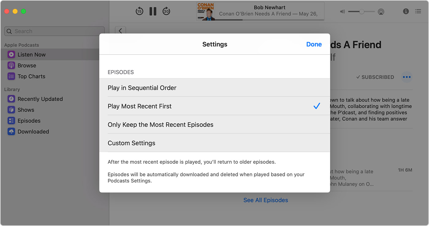 Stop Automatic Download Of Podcasts On Mac